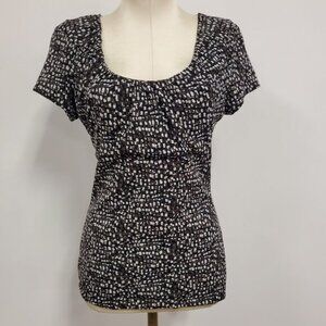 Semantics Womens Y2K Babydoll Fairy Grunge‎ Top Size M Black Preppy Artsy 90S